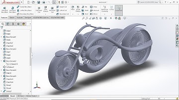 How to build a Motorbike in Solidworks easily