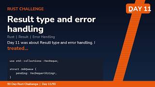 Result type and error handling - Day 11/90 Rust Challenge
