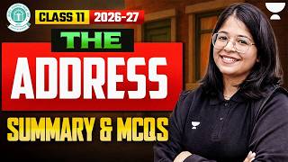 Class 11 English | The Address Summary & MCQs | CBSE 2026-27 | Oshin Ma'am