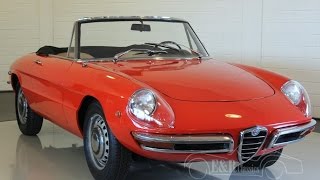 Alfa Romeo Duetto spider 1750 injection 1969 in very good condition -VIDEO- www.ERclassics.com