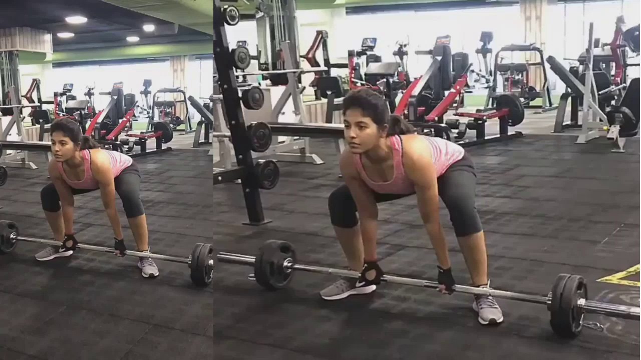 ACTRESS ANJALI hard WORKOUT IN GYM | actress workout motivation