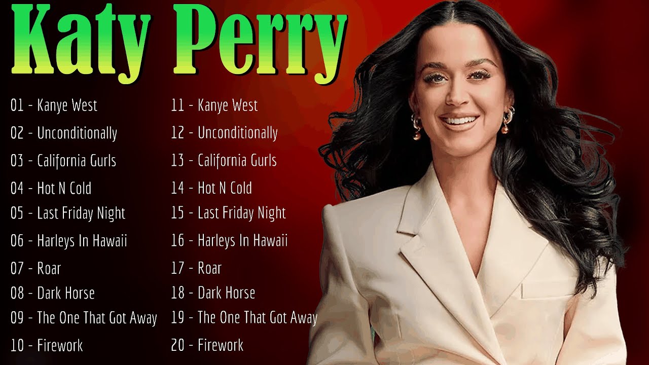 🌟 Katy Perry – Pop superstar blending vibrant vocals with colorful, catchy hits 🎶