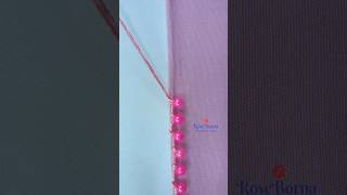 viral hand embroidery beaded border tutorial, #embroidery #crafts #trending #reels #shorts #stitch