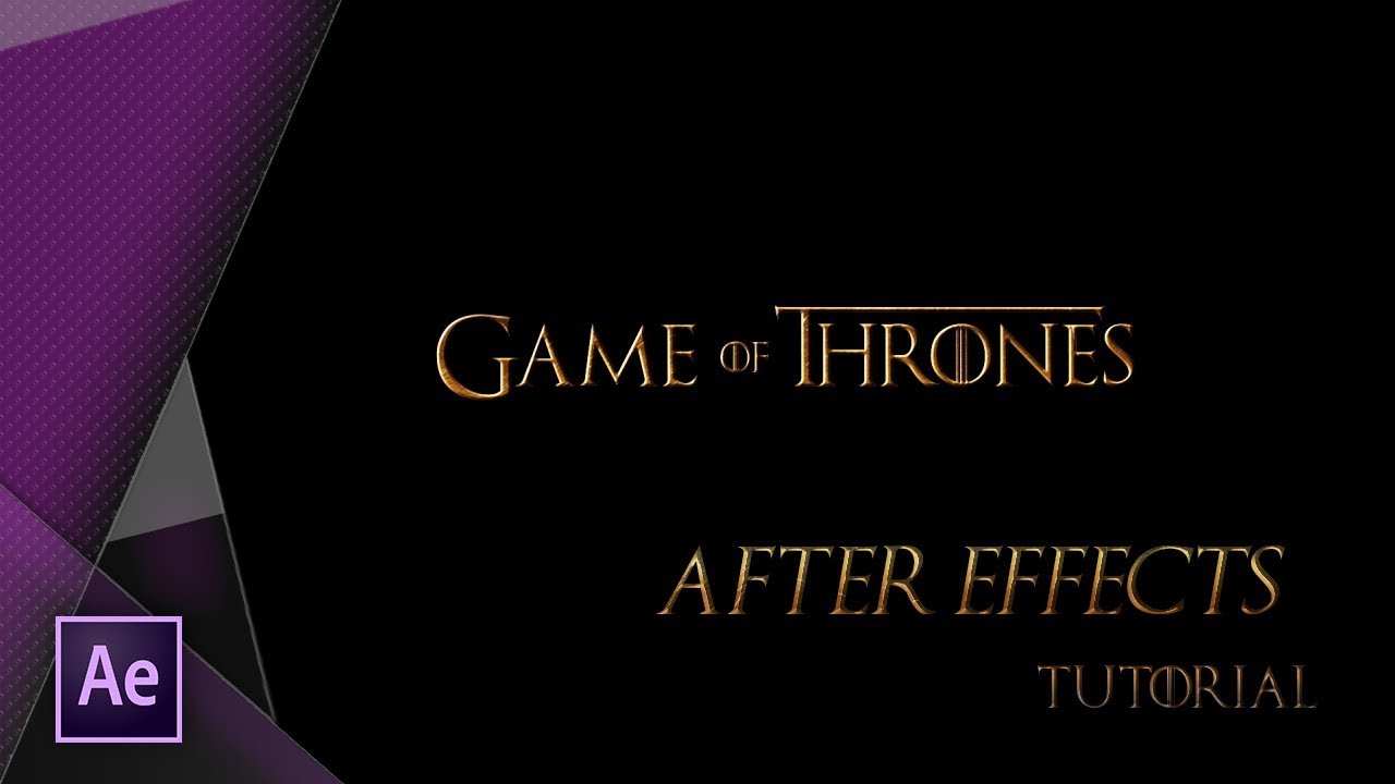 How To Create The Game Of Thrones Title Sequence Transition In