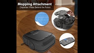 PureClean PUCRC50 Robot Vacuum and Mop - Feature Overview