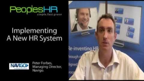 Considerations when implementing a new HR system - Peter Forbes - 2/3