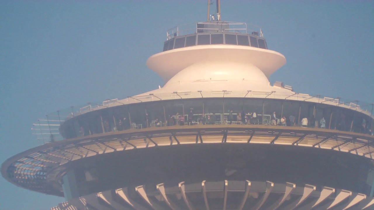 On the top of Seattle needle YouTube