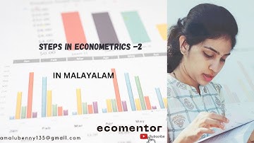 STEPS IN ECONOMETRIC ANALYSIS -2
