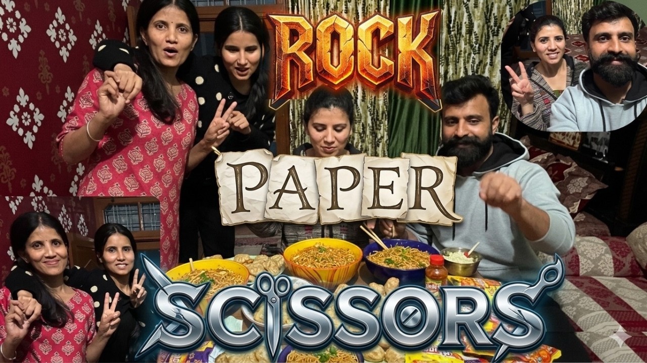 Rock Paper Scissors | Sisters ke sath Rock Paper Scissors aur boht sari Masti | Food Challenge #vlog