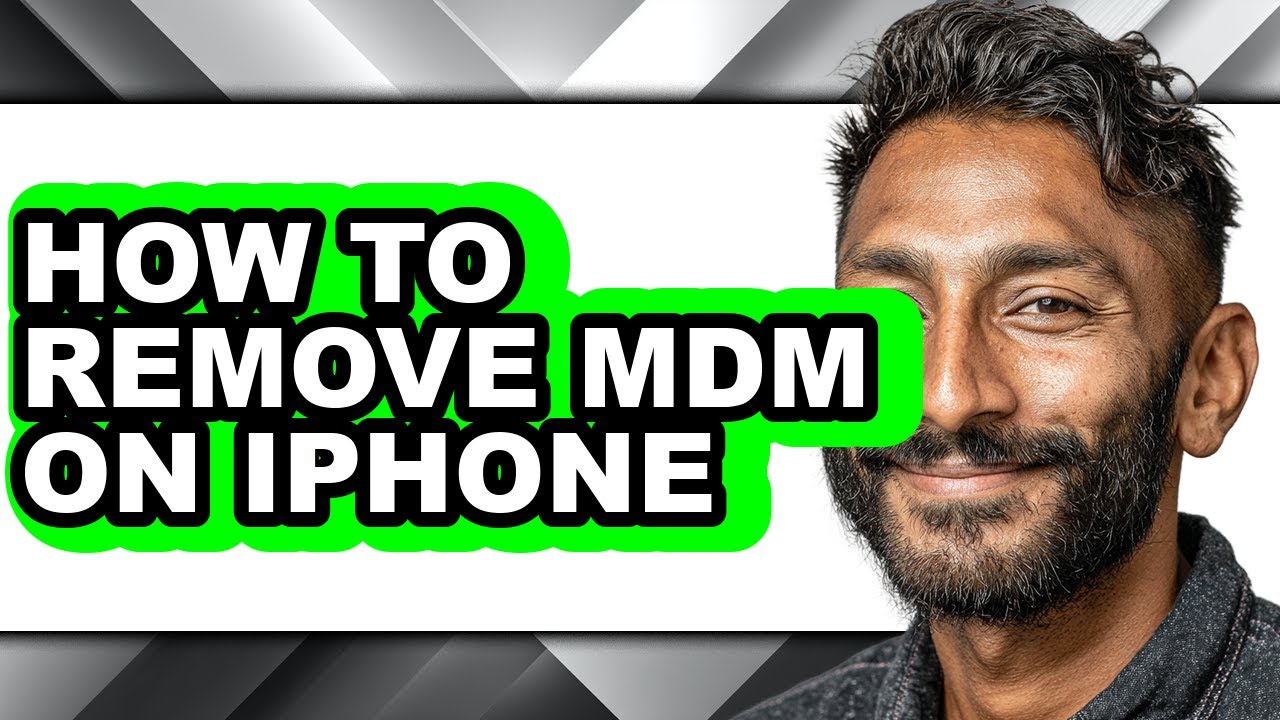How to Remove Mdm on Iphone (easy Method) - YouTube