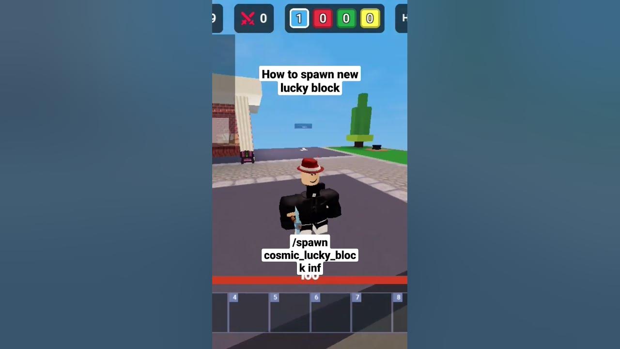 how to spawn cosmic lucky block (Roblox Bedwars New Update) YouTube