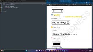 Date & Colour Picker in Forms - HTML A/L ICT