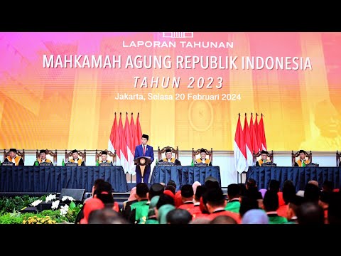 Sambutan Presiden Jokowi pada Sidang Istimewa Laporan Tahunan MA Republik Indonesia Tahun 2023