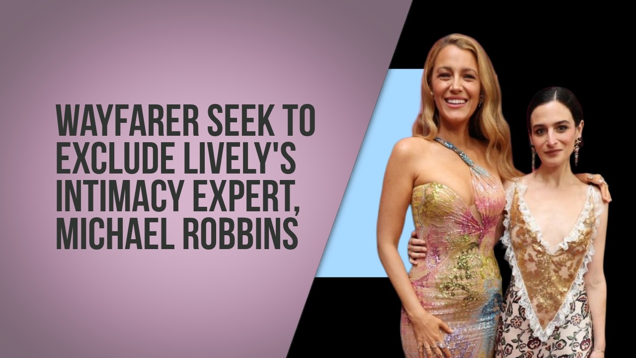 Wayfarer seek to exclude Lively's intimacy expert, Michael Robbins
