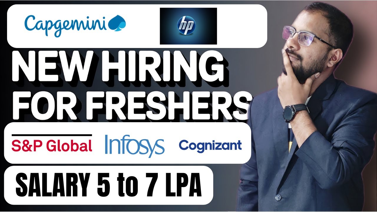 Capgemini Latest Recruitment Drive | HP, Infosys, Cognizant, S&P Global Jobs | Register Now