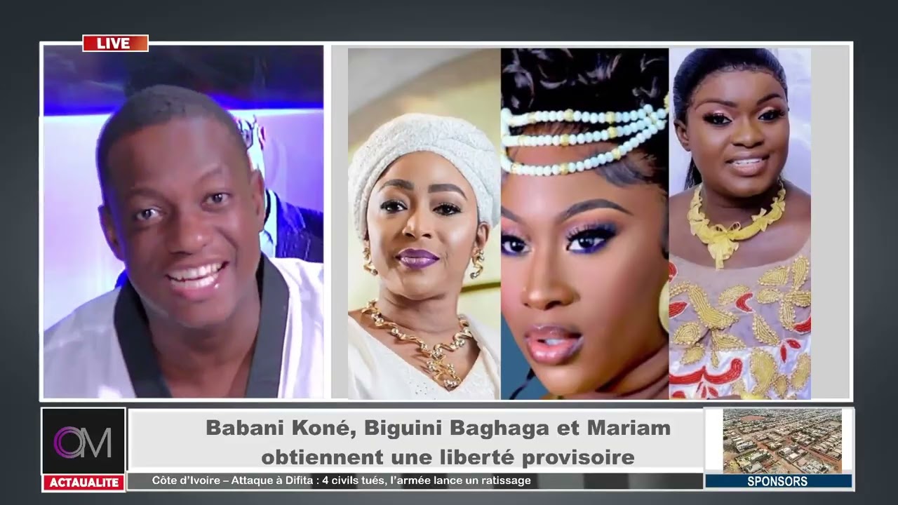 OM TV :#URGENT : Babani Koné, Biguini Baghaga et Mariam obtiennent une liberté provisoire.