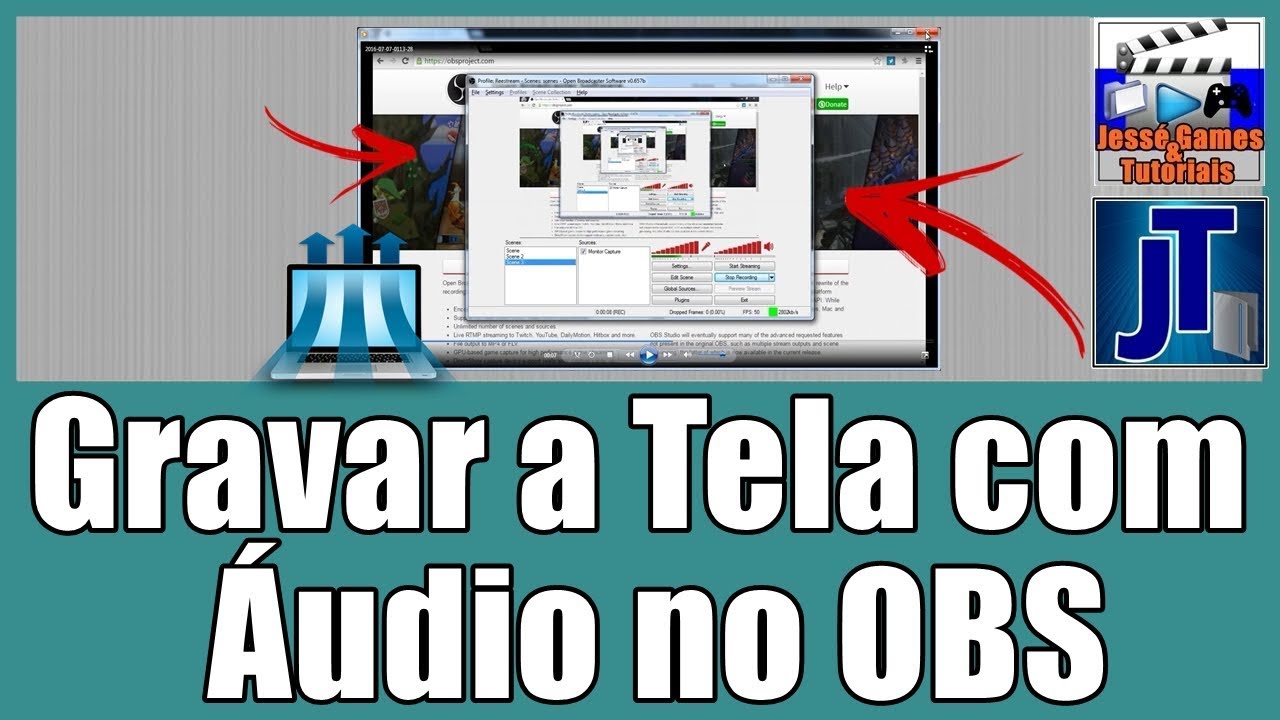 Como Gravar a Tela do PC com Áudio pelo OBS 2017 - YouTube