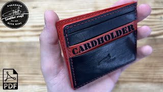 Making a CardHolder from Vegetale leather by #wildleathercraft
