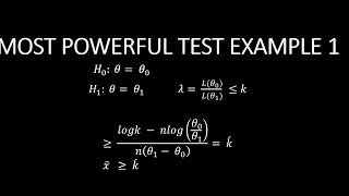 Best Critical Region|Most Powerful Test for Exponential Distribution Using Neyman Pearson Lemma