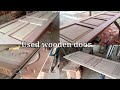 4 Pembuatan Pintu kayu panel Solid dari Kayu bekas dengan Alat sederhana