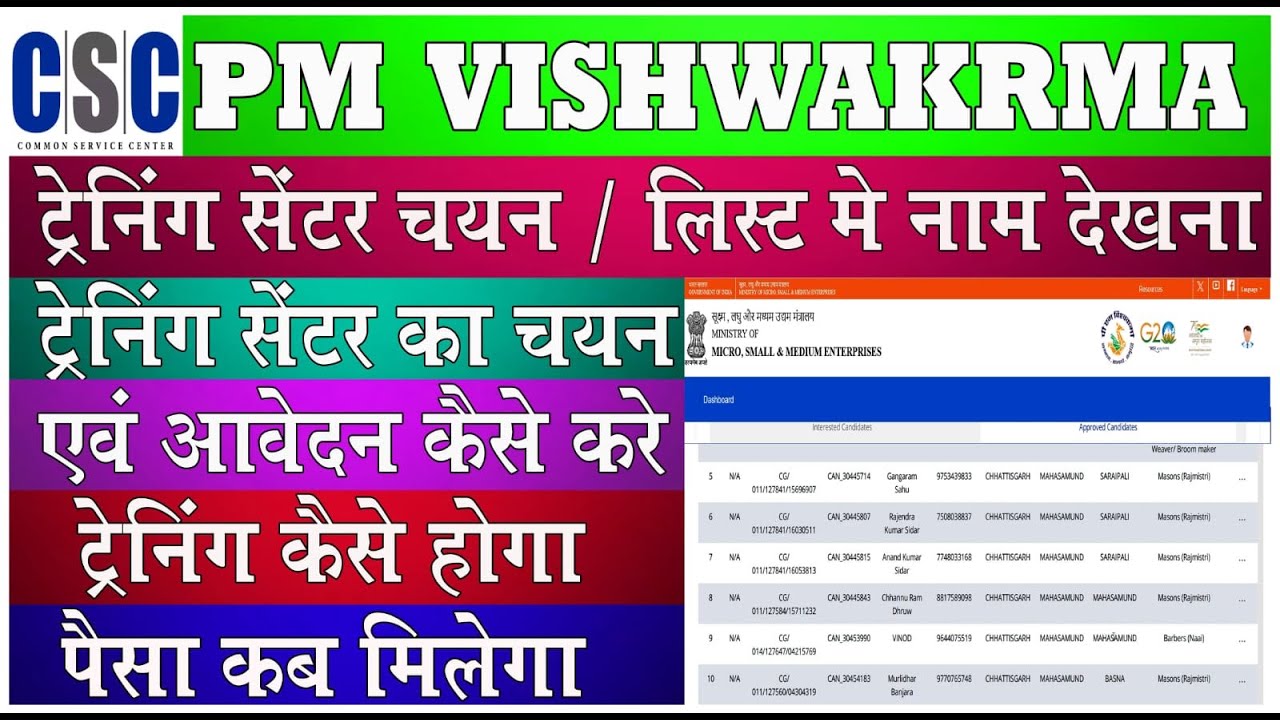 PM VISHWAKARMA YOJANA TRENING CENTER ONLINE FORM KAISE BHARE I PM pm-vishwakarma-yojana-trening-center-online-form-kaise-bhare-i-pm