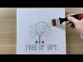 Daily challenge #106 / Filbert brush / Tree of Life