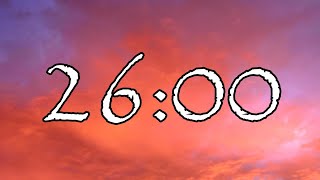Celebrity 26 Minute Timer | Sky Clouds | NO Music Profile