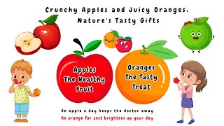 apples and oranges ||🍎🍊2024||apples Vs Oranges || learnenglish|| for kids || Back to School