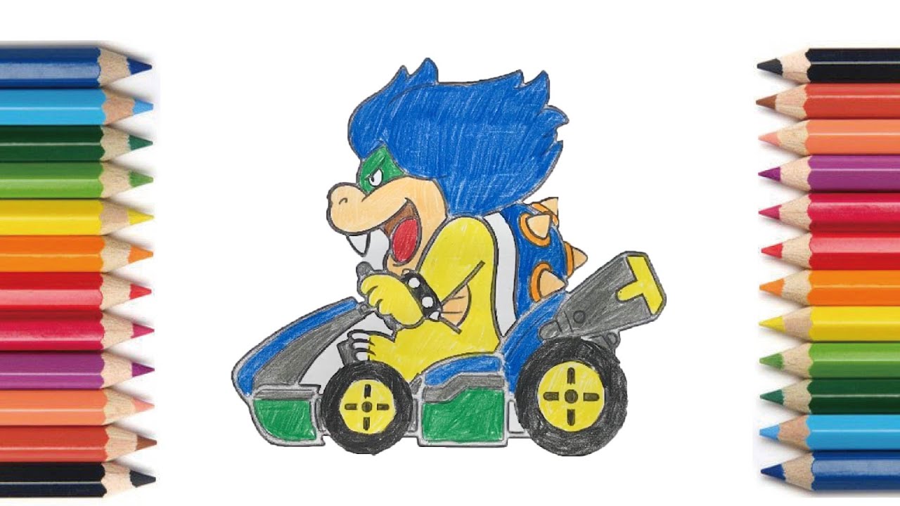 Coloring】Ludwig von Koop Mario Kart 【塗り絵】ルドウィッグ マリオ
