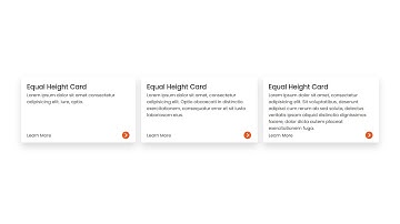 Equal Height Cards Design Using Html Css