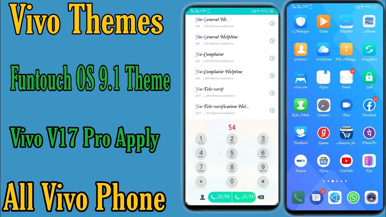Vivo Themes Funtouch OS 9.1 Theme All Vivo Phone Apply2020/By Technical Salman