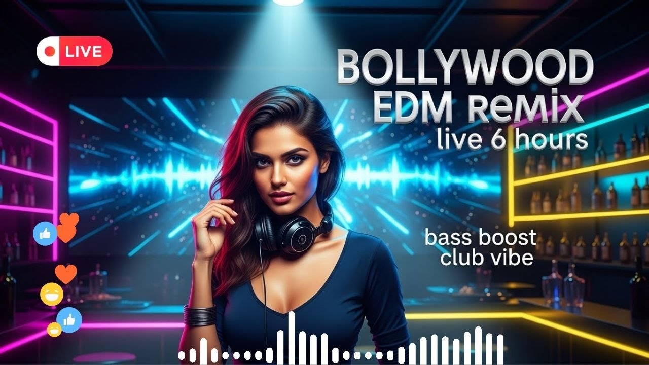 🔥 24/7 Bollywood Hindi EDM LIVE 🎶 DJ Remix Party Mix India
