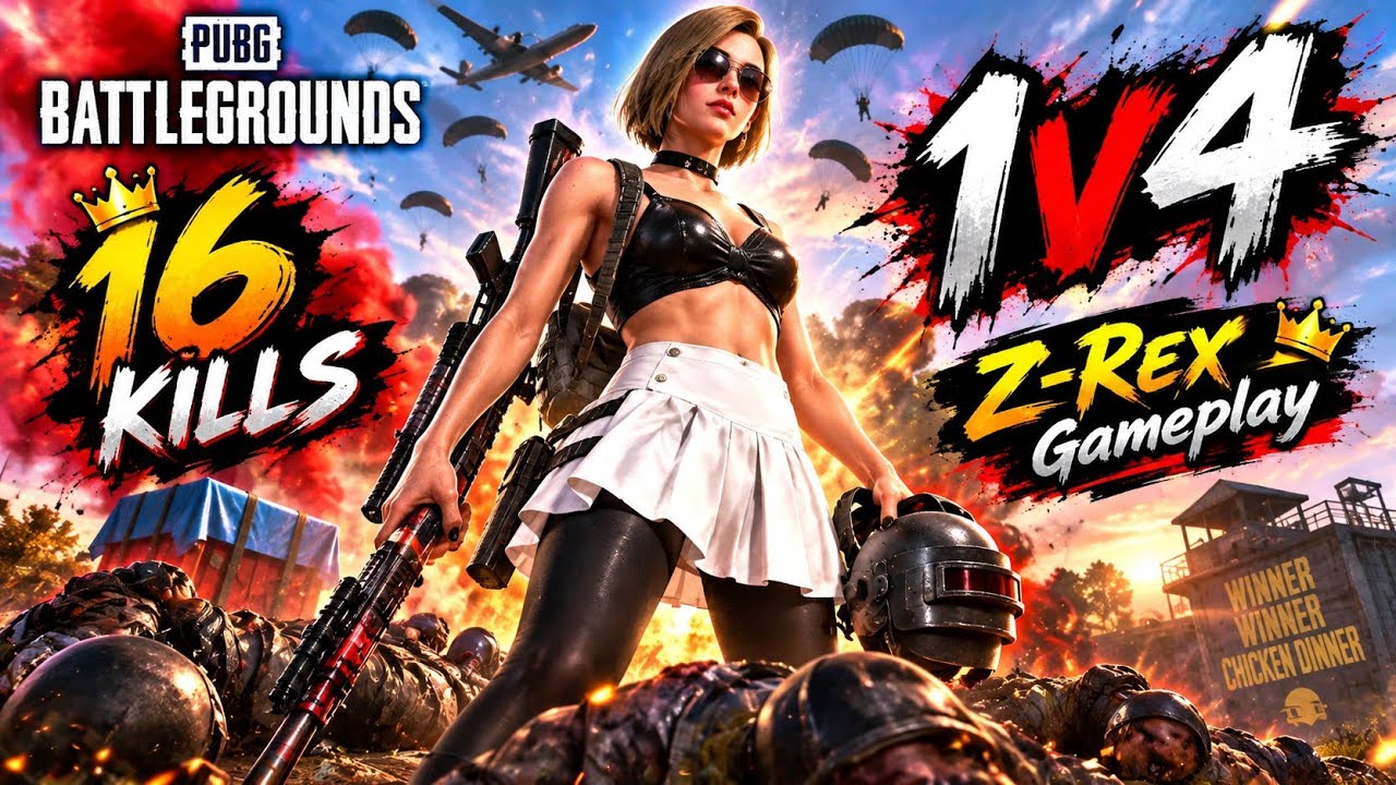 16 KILLS + INSANE 1v4 CLUTCH! 🔥 PUBG Battlegrounds Gameplay | Z
