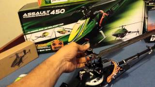 hobby king Assault 450 helicopter  initial review