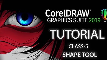 SHAPE TOOL Tutorial | Corel Draw x9 latest version in Hindi (CLASS-5)