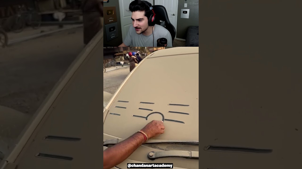 Drawing Car on Dirtiest Car! 🤯