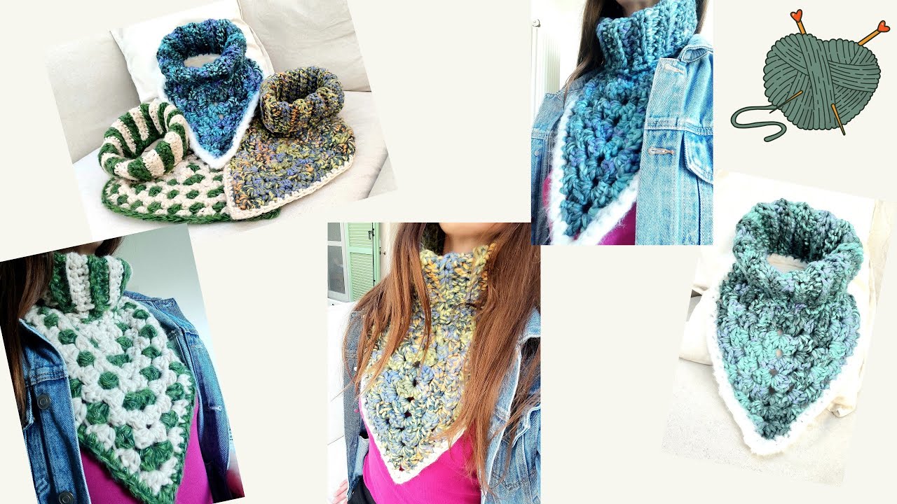 Tutorial scaldacollo Myrtle uncinetto @Giuliacrochets