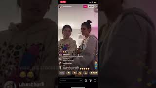 Charli and Dixie D’amelio sing on Instagram live