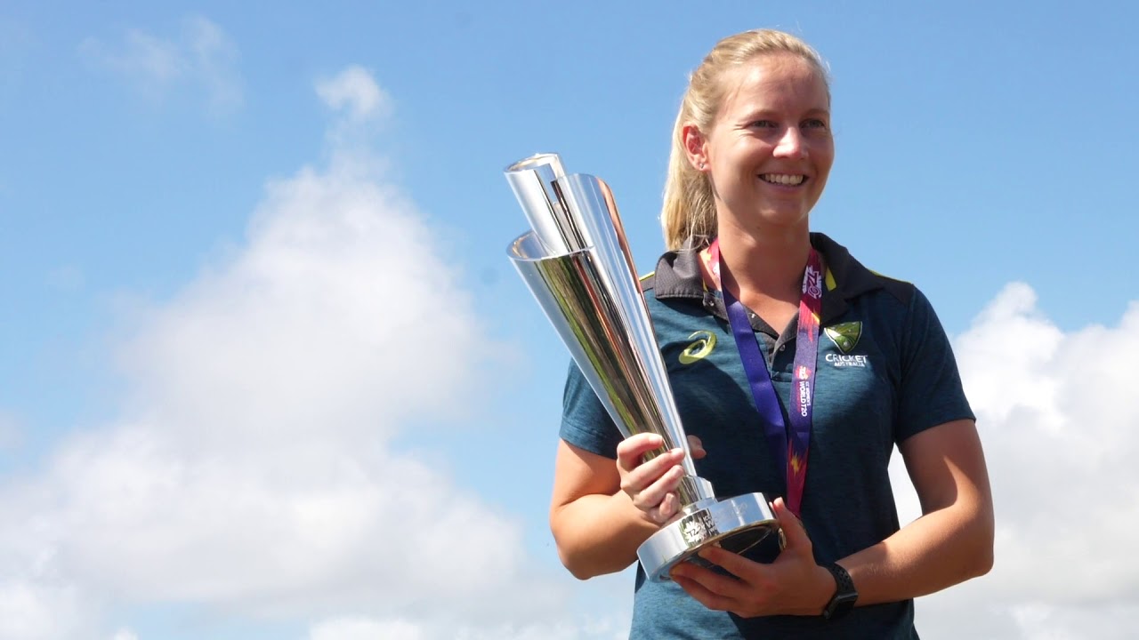 Australia's WT20 winners take the trophy to Shirley Heights, Antigua