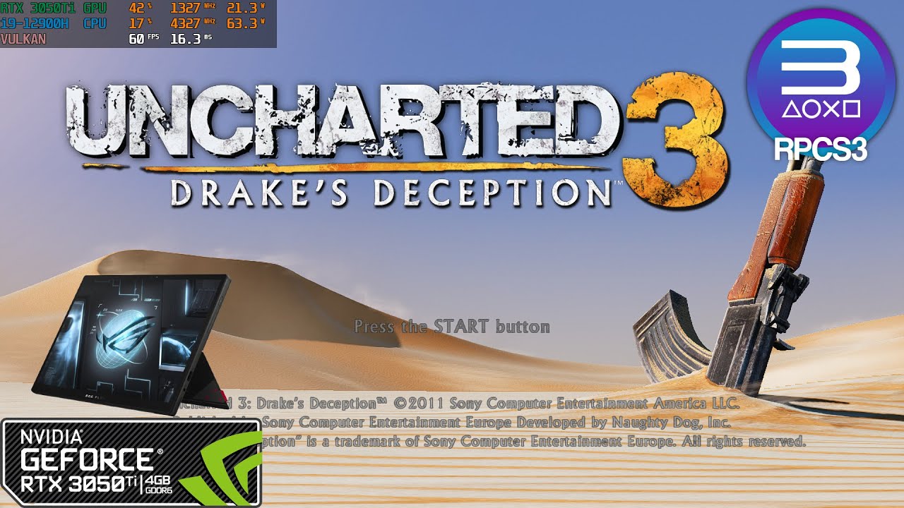 Uncharted 3: Drake's Deception - RPCS3 Wiki