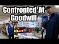 Goodwill confrontation  high thrift store prices  thrifting for reselling