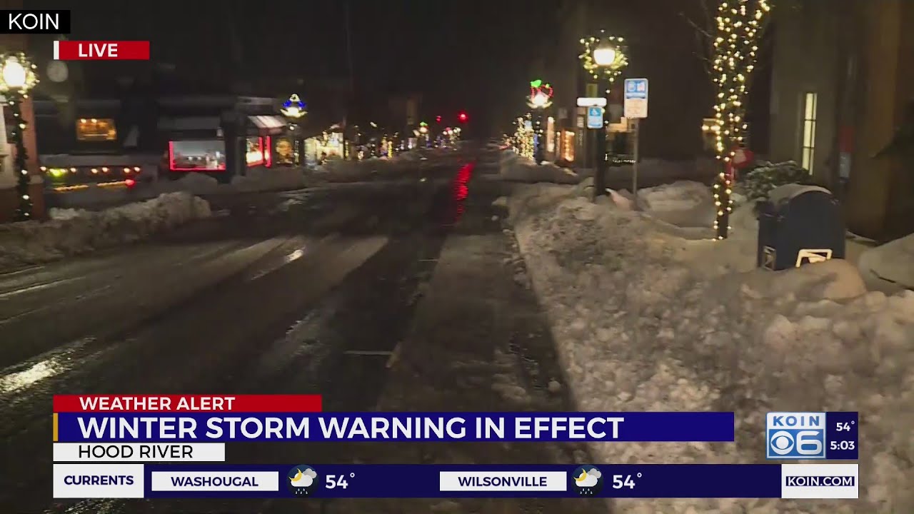 Winter storm warning in effect - YouTube