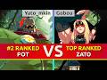 GGST 2.00 ▰ Yato_mkin (#2 Ranked Potemkin) vs Gobou (TOP Ranked Zato). High Level Gameplay