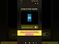jump screen lock kaise chalu kare I how to enable jump screen lock 🔐 jump screen lock kya hai