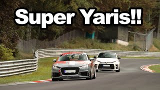 Audi TT RS fails to understeer away from the GR Yaris on the Nürburgring!