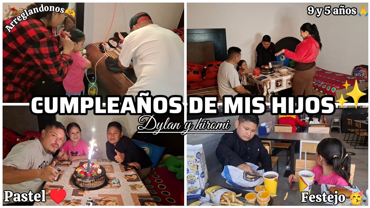 VLOG🎥CUMPLEAÑOS de mis 2 HIJOS🥳/+VAMOS AL DOCTOR 🙏||FESTEJANDO con MUCHO AMOR ♥️