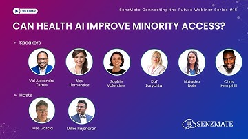 MedTech Webinar 16 -How AI Can Improve Healthcare Access for Minority and Underserved Populations