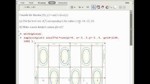 Maple - Contour plots