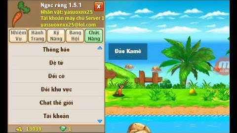 Hướng dẫn cách đổi tài khoản đăng nhập Ngọc Rồng Online