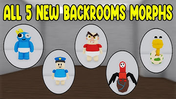 UPDATE - How To Find ALL 5 NEW BACKROOMS MORPHS in Find The Backrooms Morphs